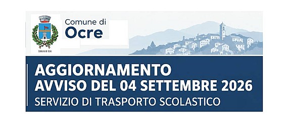 Servizi scolastici – Integrazione moduli iscrizione servizio di trasporto scolastico