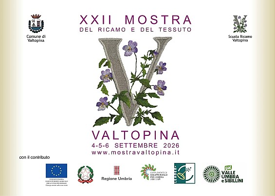 XXII°  Mostra del Ricamo e del Tessuto Artigianale – Valtopina