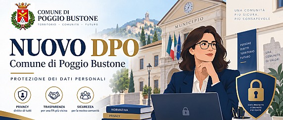 Nuovo Dpo del Comune di Poggio Bustone e i relativi contatti
