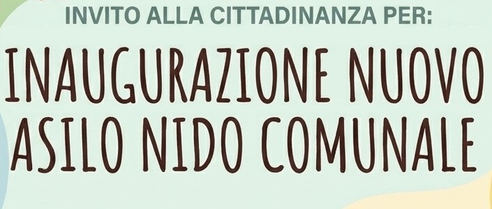 Inaugurazione Asilo Nido 🦁
