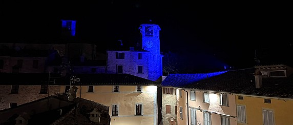 L'8 settembre la nostra Torre Civica si illumina di blu per la Giornata Mondiale della Fibrosi Cistica!