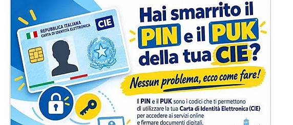 Nuove modalità di richiesta modifica dati su CIE e richiesta Pin e Puk