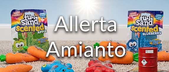 Attenzione: giocattoli con sabbia contenente amianto, ritirati dal mercato