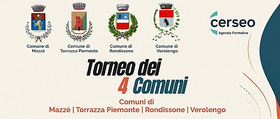 Progetto giovani: in programma un torneo sportivo per i giovani dei comuni di Mazzè, Rondissone, Verolengo e Torrazza Piemonte.