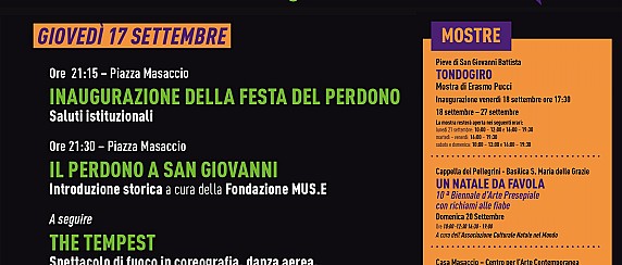 La Festa del Perdono 2026 a San Giovanni Valdarno si apre con storia, fuoco e spettacolo
