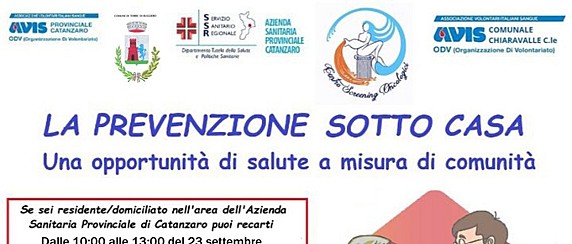 Screening oncologici gratuiti: “LA PREVENZIONE SOTTO CASA” - Una opportunità di salute a misura di comunità