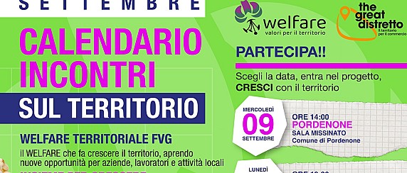 Calendario incontri sul territorio