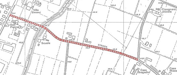 LAVORI DI ASFALTATURA IN STRADA GAZZOLO NEL TRATTO COMPRESO FRA LA SP12 E L'INTERSEZIONE CON STRADA CICOGNARA
