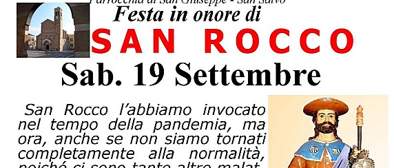 Modifiche temporanee alla viabilità – Processione di San Rocco e Spettacolo Musicale