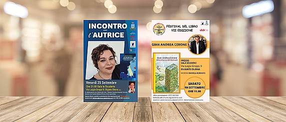 Al via la rassegna "Incontro con l'autore" 2026/2027: a Olgiate Olona due grandi appuntamenti con Gian Andrea Cerone e Barbara Perna