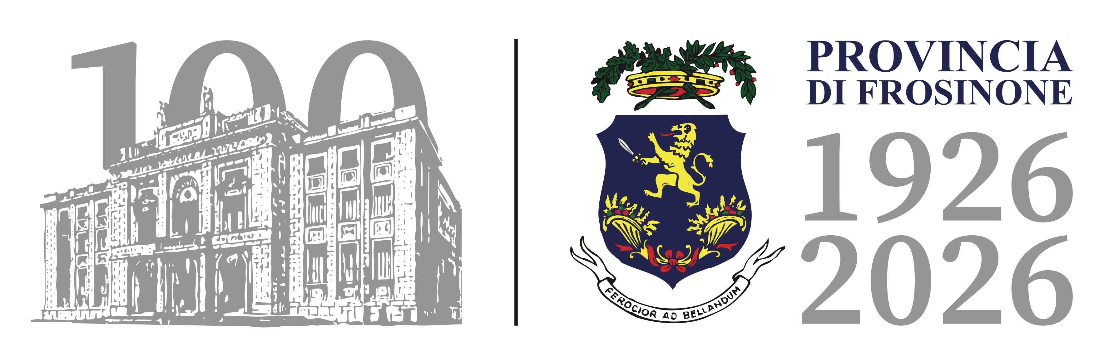 logo centenario provincia di frosinone