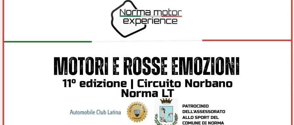 [NORMA ESTATE 2026] 11° Edizione "Motori e Rosse Emozioni"