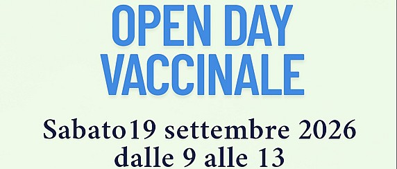 Open day vaccinale anti-papillomavirus – 19 settembre 2026