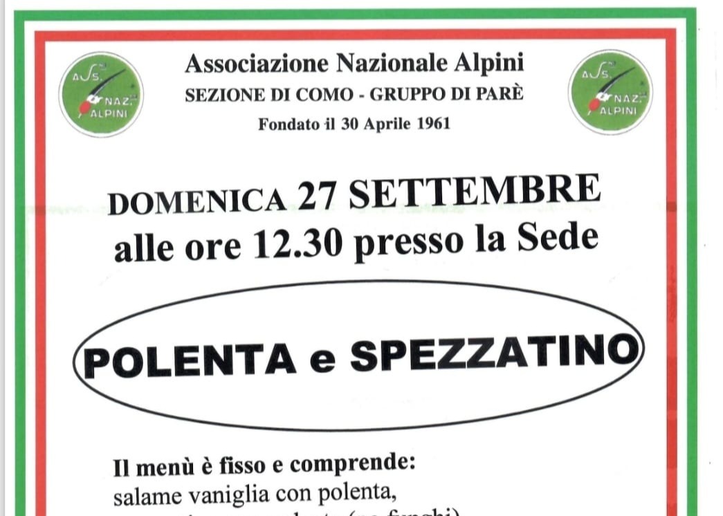 Pranzo con "Polenta e spezzatino"