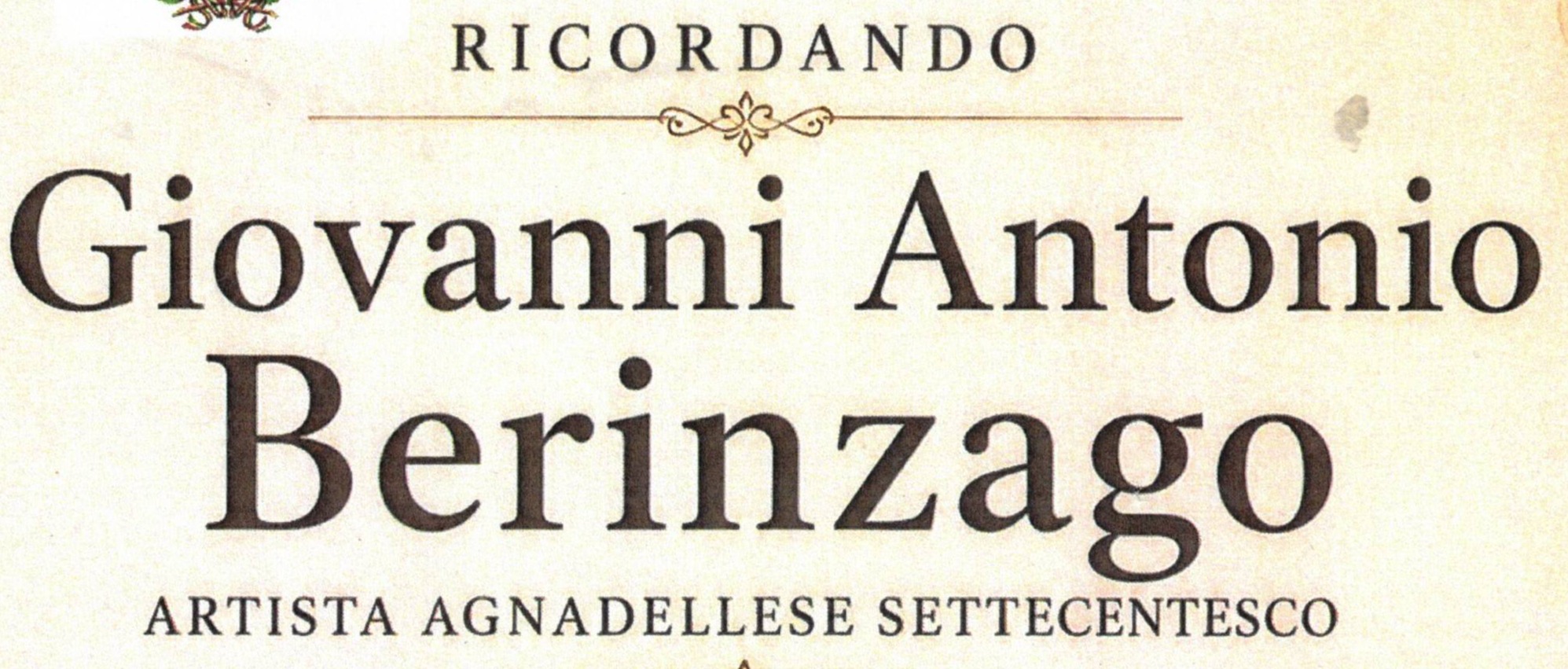 Ricordando GIOVANNI ANTONIO BERINZAGO