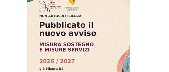 Avviso misura sostegno e misure servizi -2026/2027 – già misuraB2 Ufficio di Piano Lodi