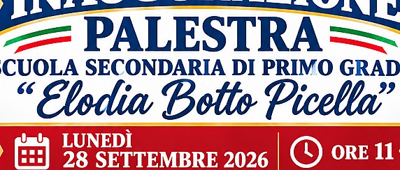 Comune di Forino: inaugurazione palestra scuola Elodia Botto Picella