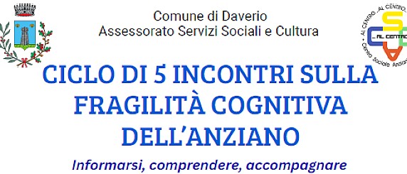 AVVISO Dell' Assessorato Servizi Sociali e Cultura del Comune di Daverio