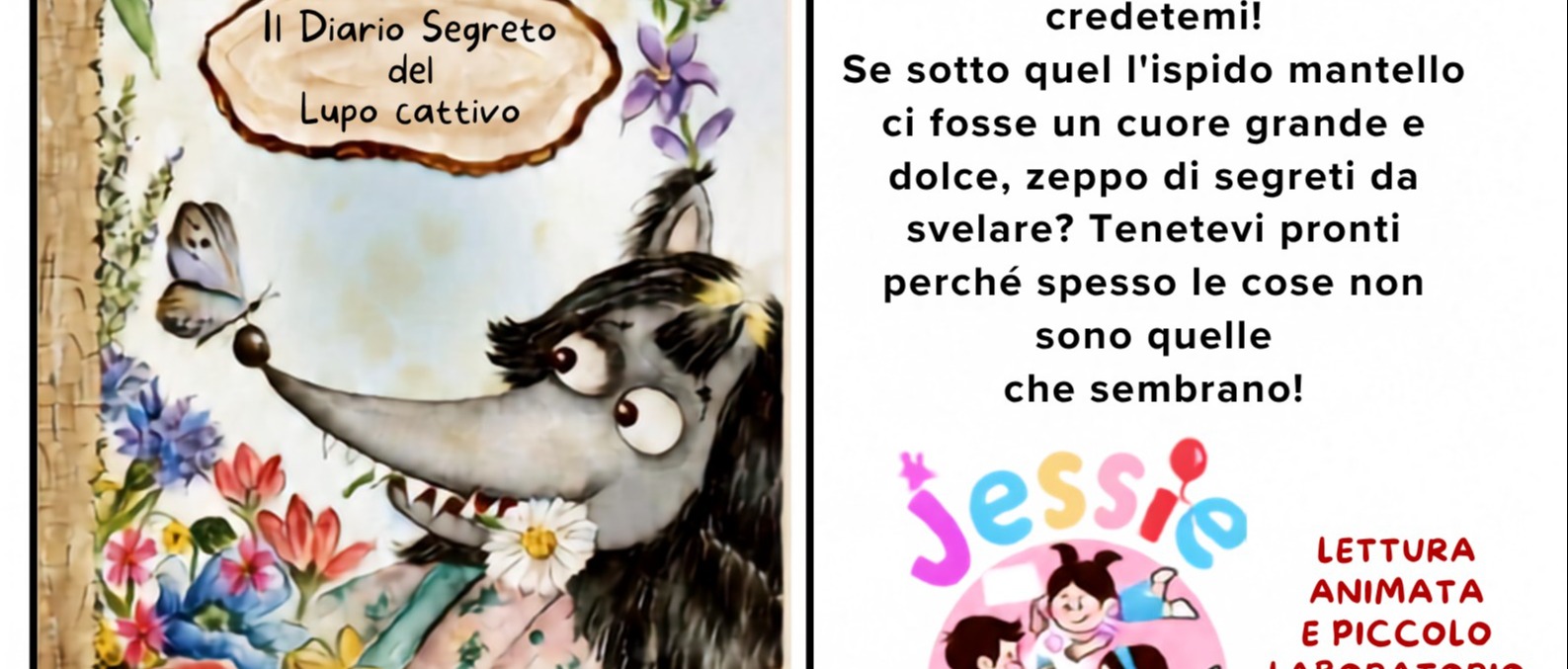 Il diario segreto del lupo cattivo: lettura animata e laboratorio creativo