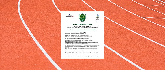 Riunione Provinciale di Atletica Leggera Ragazzi/e e Cadetti/e