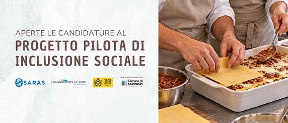 AVVISO PROGETTO PILOTA DI INCLUSIONE SOCIALE IN COLLABORAZIONE CON SARAS - ANNO 2026
