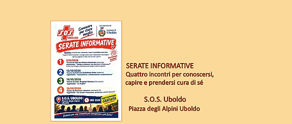 serate informative - quattro incontri per conoscere, capire e prendersi cura di sè