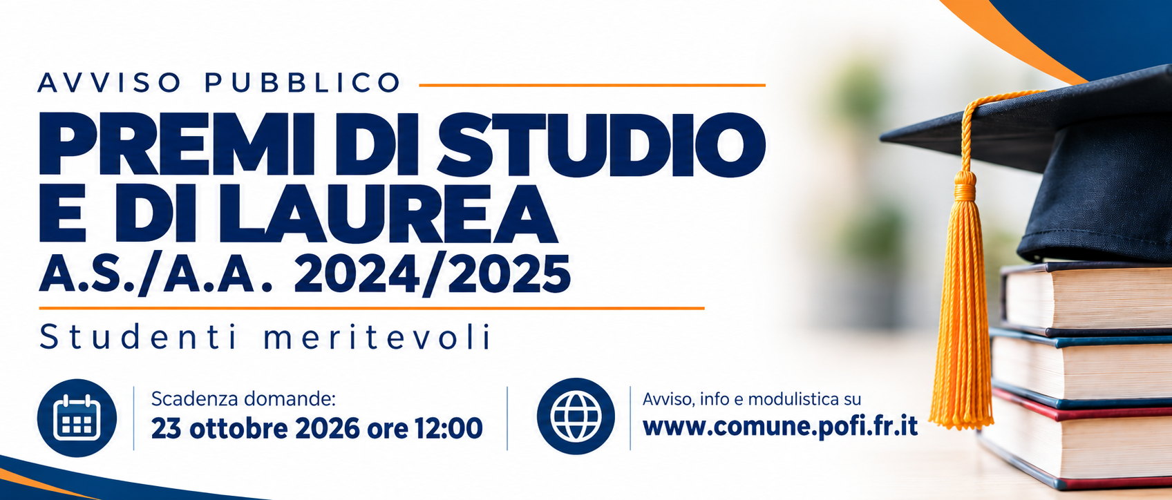 Premi di studio e di laurea 2024/2025 – Avviso pubblico