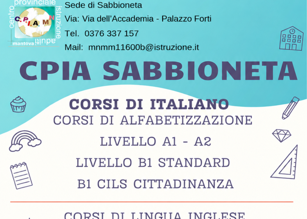 Corsi CPIA a Palazzo Forti di Sabbioneta