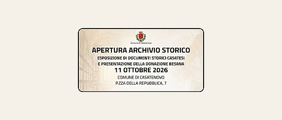Esposizione di documenti storici casatesi e presentazione della donazione Besana
