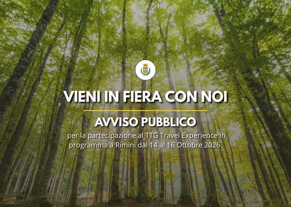 AVVISO PUBBLICO per la selezione di n. 5 operatori economici e n. 10 Young Ambassador per la partecipazione al TTG Travel Experience di Rimini dal 14 al 16 Ottobre 2026.