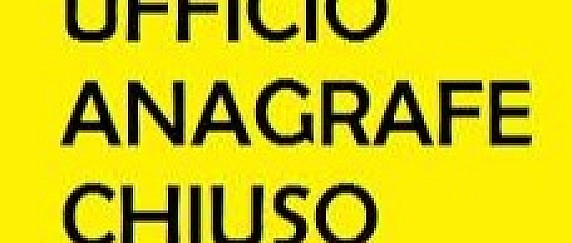 Chiusura Ufficio Anagrafe e Stato Civile 29 - 30 Settembre 2026