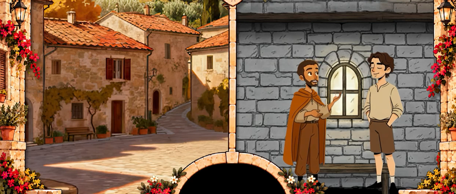 Proiezione Video Mapping: Fra Matteo da Montone. La leggenda del vento sul Bosco di Montone