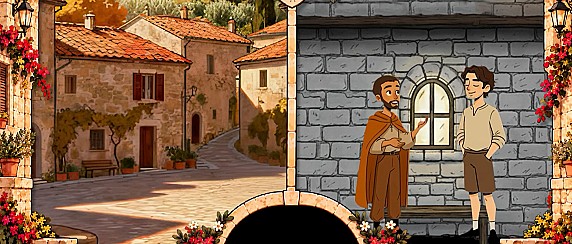 Proiezione Video Mapping: Fra Matteo da Montone. La leggenda del vento sul Bosco di Montone