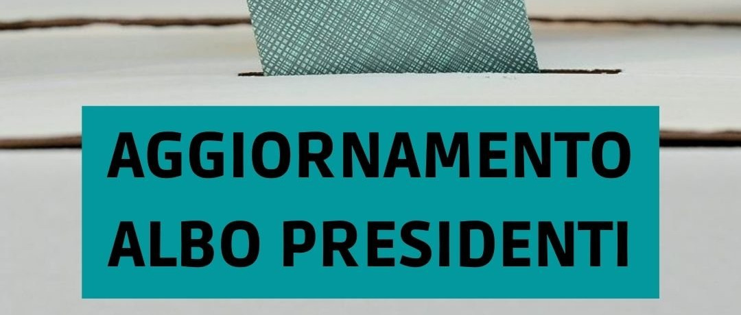 Manifesto Aggiornamento periodico dell'Albo dei Presidenti di seggio elettorale" ( DEM- 2026-10-O-MAN-AGG-PRES-SEGG),  a partire dal giorno 01.10.2026 fino al giorno 31.10.2026 ( compreso).