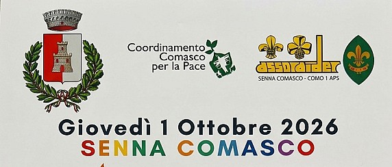 Giovedì 1 Ottobre 2026 SENNA COMASCO FIACCOLATA PER LA PACE Navedano - Senna Comasco