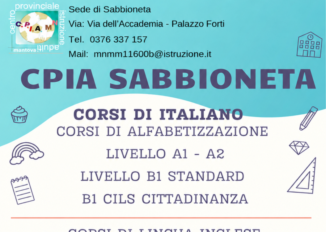 Corsi CPIA per adulti: opportunità di formazione a Bozzolo, Gazzuolo, Sabbioneta e Viadana