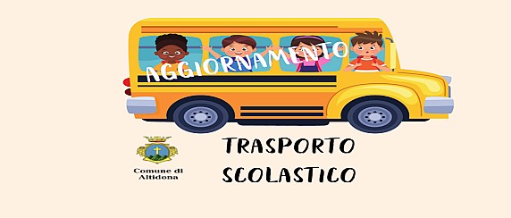 Orario definitivo del trasporto scolastico 2026-27 valido dal 1 ottobre 2026