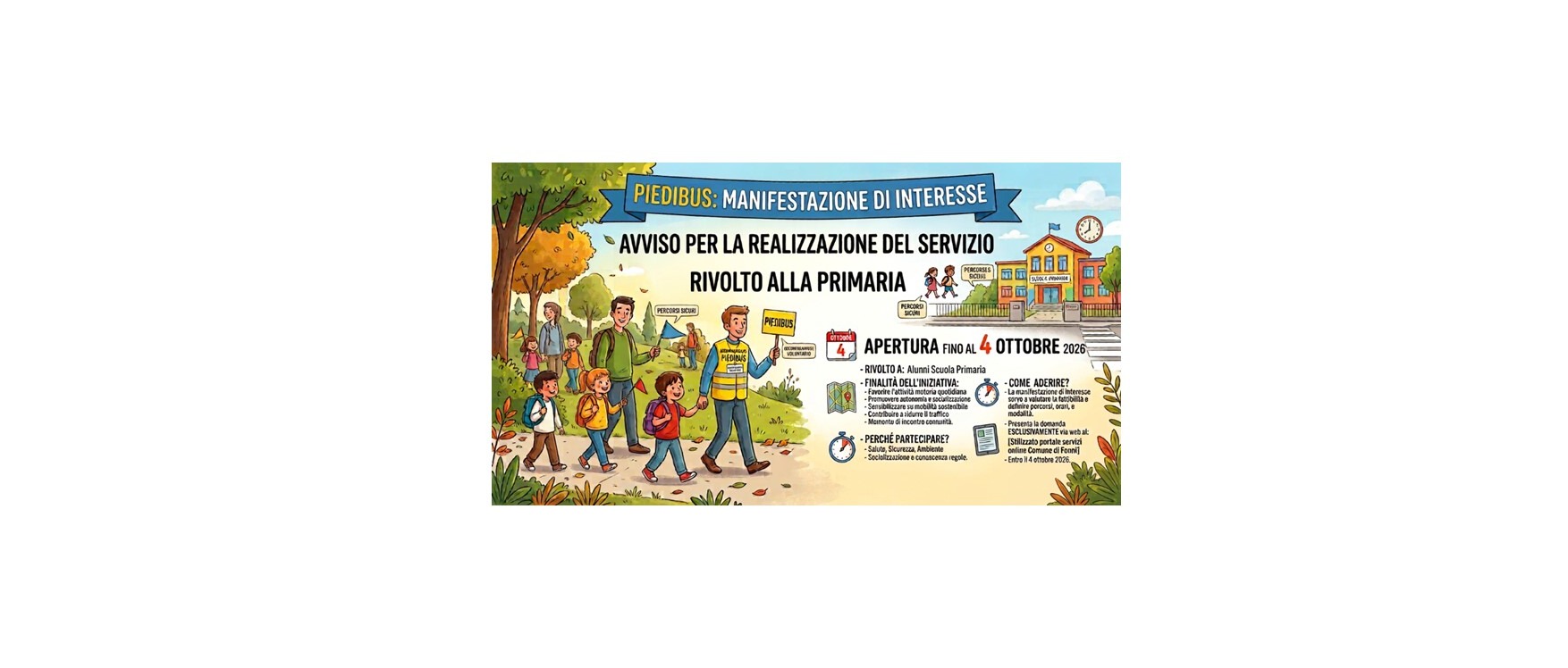 Manifestazione di interesse per il Piedibus