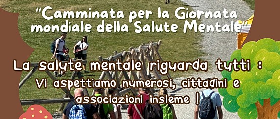 Camminata per la Giornata mondiale della Salute Mentale