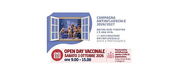 Avviso ASST Settelaghi - Open Day vaccinale antinfluenzale 3 ottobre 2026