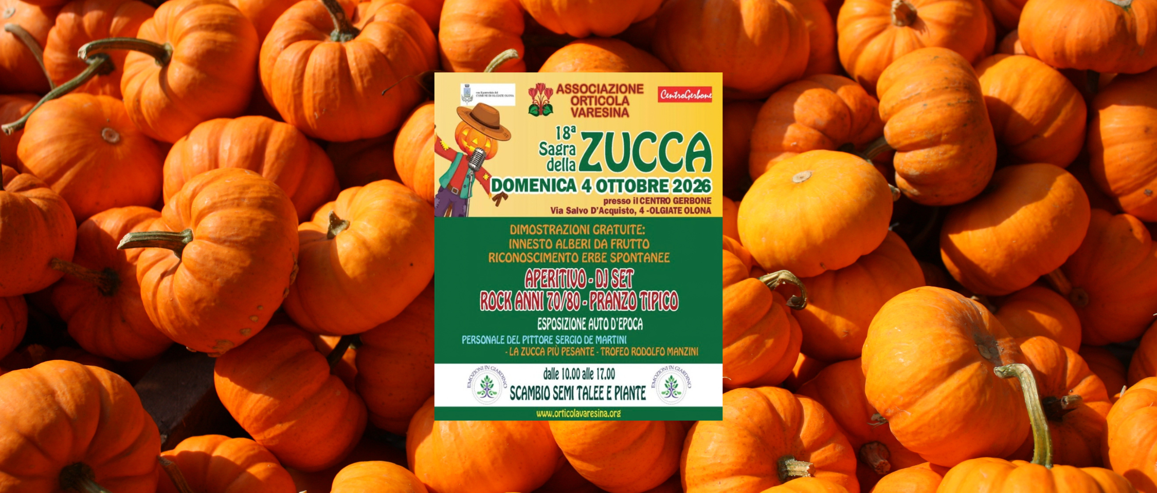 18ª Sagra della Zucca al Centro Gerbone