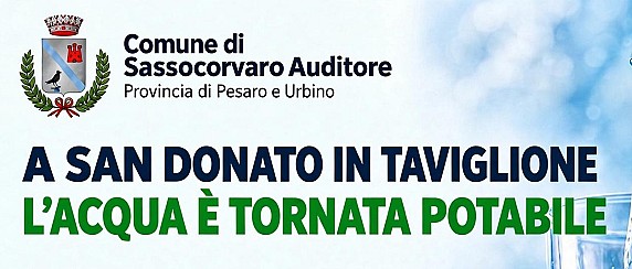 Aggiornamento potabilità acqua nella località di San Donato in Taviglione