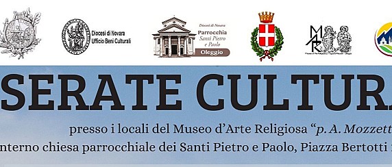 Serate culturali al museo d’arte religiosa di Oleggio (MAR) - Mercoledì 30 settembre 2026 Ore 21.00