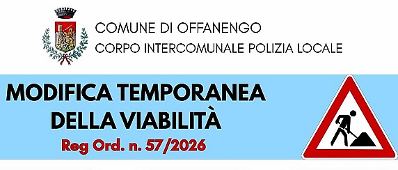 Modifica temporanea della viabilità per lavori
