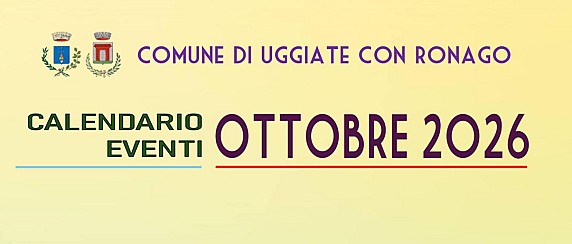 Calendario eventi Ottobre 2026