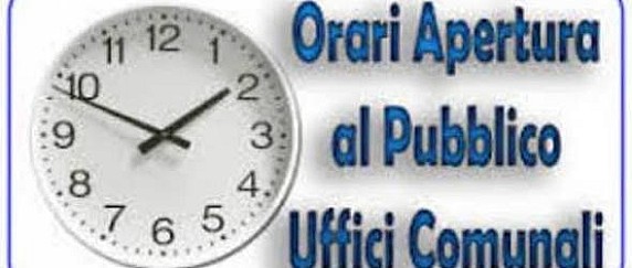 Variazione dell'orario di apertura al pubblico dell'Ufficio demografico-amministrativo-protocollo Mercoledì 30.09.2026