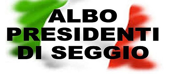 AGGIORNAMENTO ALBO PRESIDENTI DI SEGGIO