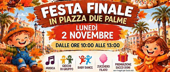 “Li Molti e Molti”: festa finale per i bimbi in piazza Due Palme