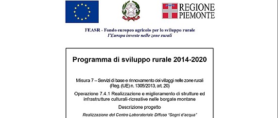 Programma di sviluppo rurale 2014-2020. Misura 7 – Servizi di base e rinnovamento dei villaggi nelle zone rurali operazione 7.4.1