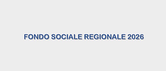Fondo sociale regionale 2026